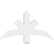 Ekena Millwork Davenport Architectural Grade PVC Gable Bracket, 36"W x 19 1/2"H x 2"D x 4"F, 13/12 Pitch GBP036X20X0204DAV00 - alternate 3